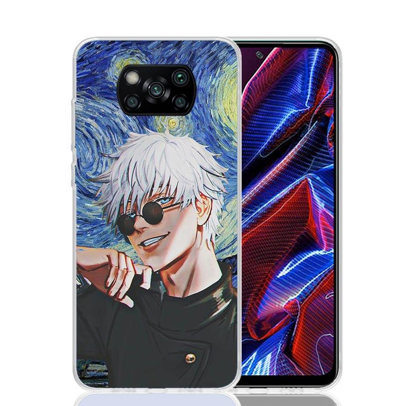 Hot Anime Kaisens Jujutsus Case Phone Cover for Xiaomi Redmi Note 10 9 9S 8 8T 7 5 Pro Mi 12T 11T 10T 9T 12 11 Lite A3 A2 Trend