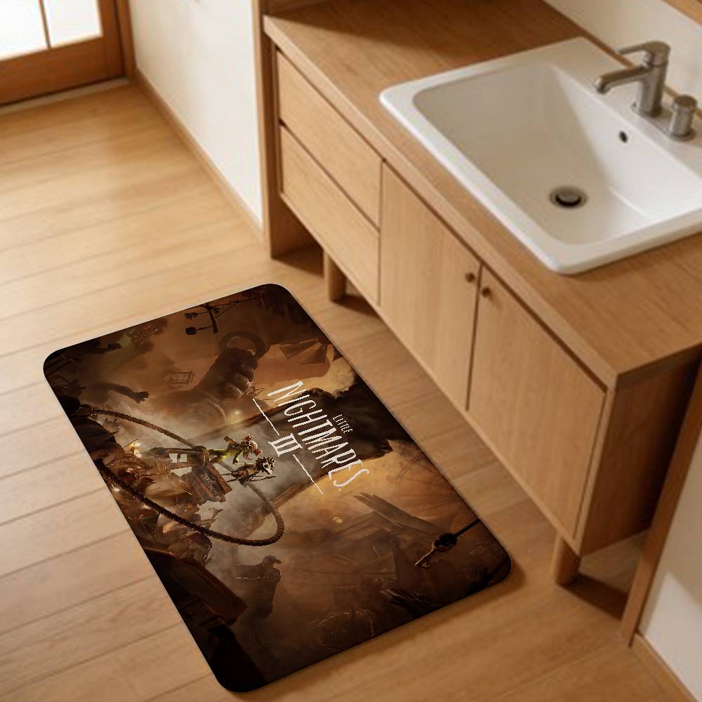 Game L-Little Anime N-Nightmares Bathroom Mat INS Style Soft Bedroom Floor House Laundry Room Mat Anti-skid Welcome Doormat