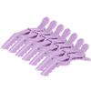 Pack Of 7 Neutral Alligator Double-Hinged Hair Clips For Women Hair Styling Professional Salon Use