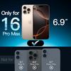 iPhone 16 Pro Max HD Protective Film, 9H Tempered Glass Film, Anti-flash Ring, HD Clear, Anti-scratch, Case Friendly