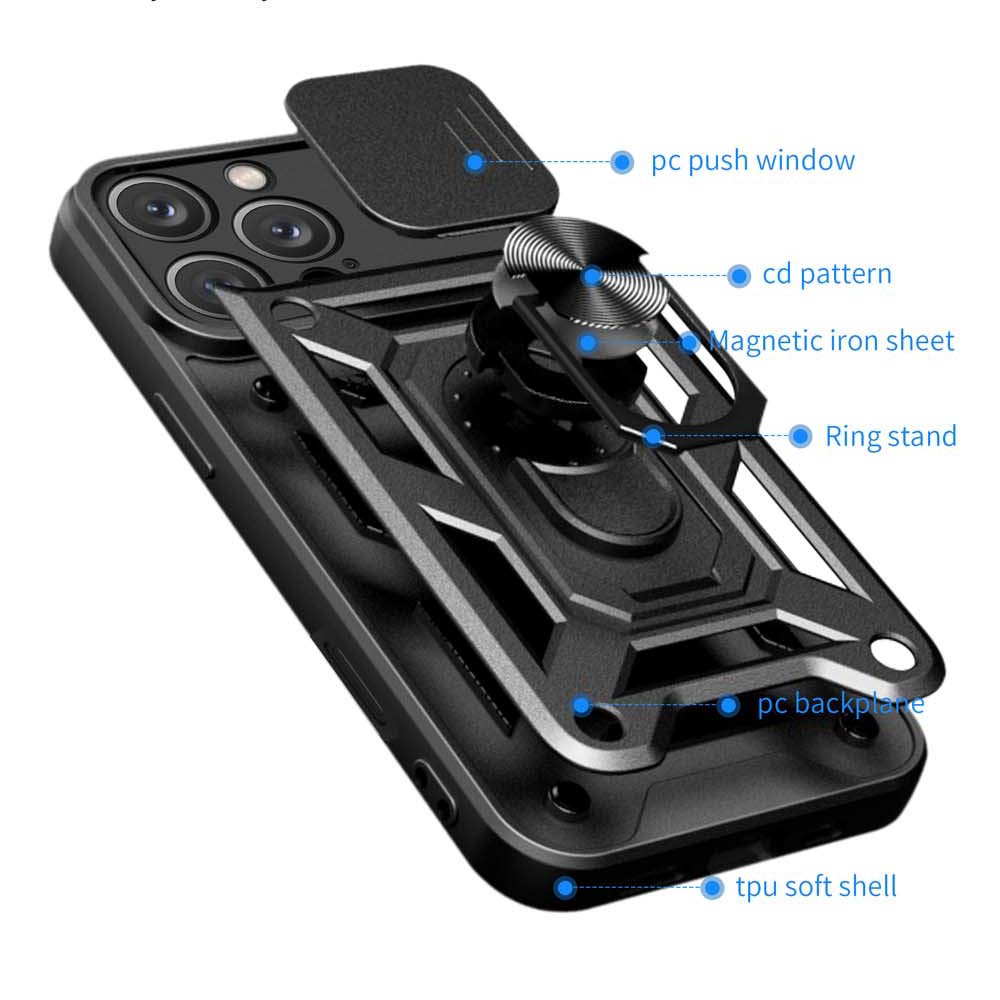 Shockproof Armor Case For iPhone 16 Pro Max 16Plus Car Holder Phone Cover For Iphone 15 14 13 Pro 15Plus 14Plus Case