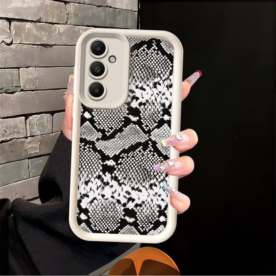 Snake Skin Pattern Phone Cover Case for Samsung Galaxy A16 A15 A12 A13 A51 A73 A53 A54 A34 A71 A72 A35 A36 A26 A32 A23 A56