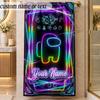 Beach TowelAmong Us Custom Name Text Personalized Soft Towel for Beach Pool Indoor Home Decor Gift