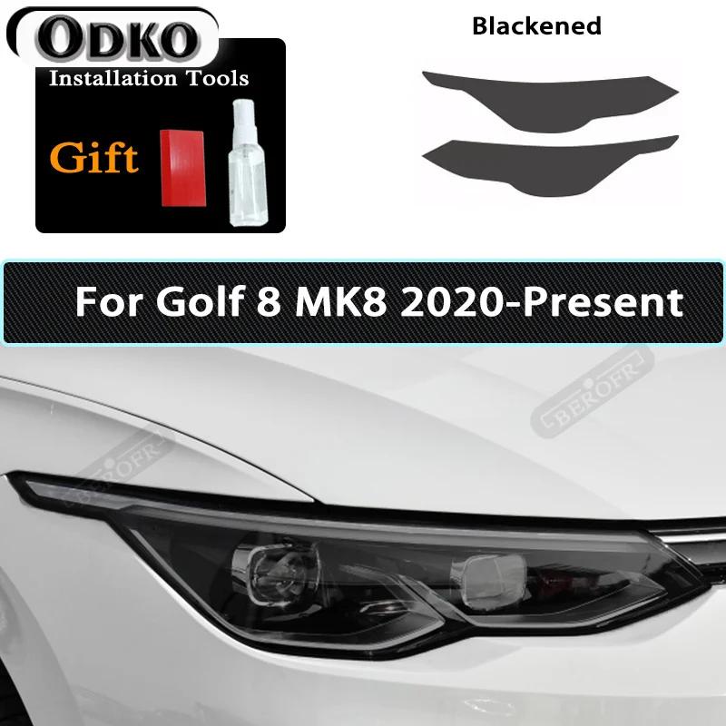Car Headlight Tint Black Protective Film Taillight Transparent TPU Sticker For Volkswagen VW Golf 7 MK7 2012- Accessories