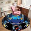 Sonic Print Round Rug, Washable Floor Carpet, For Entryway Dorm Laundry Room Office Study, Home Decor Birthday Christmas Gift