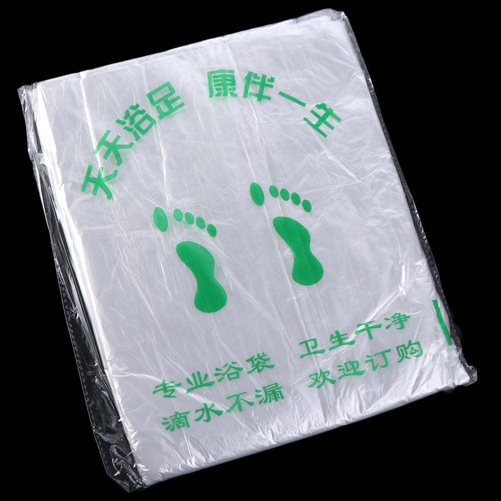 240Pcs Transparent Foot Tub Bags Heat Resistant Thicken Bath Basin Bags Waterproof 65cm*50cm Disposable Foot Tub Liners