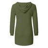 Warm Hooded Fleece Sweatshirt for Women Solid Color Long Sleeve Fashion Top