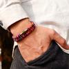 New Bohemia Cord Chain Bracelet Men Women 6mm Double Layer Tibetan Symbols Ethnic Braclet Magentic Clasp Fabric Braslet Pulseria