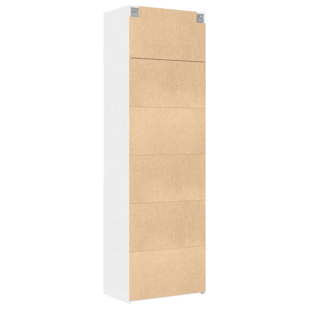 Vidaxl Armoire, Blanche, 70X42,5X225 Cm, Matériau à Base de Bois