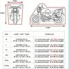 Motorcycle Cover Outdoor Waterproof Motorcycle Tarpaulin 210D Thickened Polyester UV Protective Cover for Motorcycle Scooters