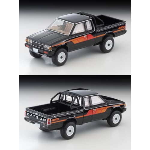Tomytec Tomica Limited Vintage Neo LV-N320a Datsun 4WD King Cab AD Black Truck (Assembled)