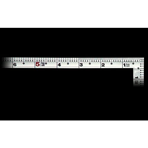 Shinwa Sokutei Carpenter's Scale with Square Graduations on the Back, Silver, 1 Shaku (3.5 ft) 10529