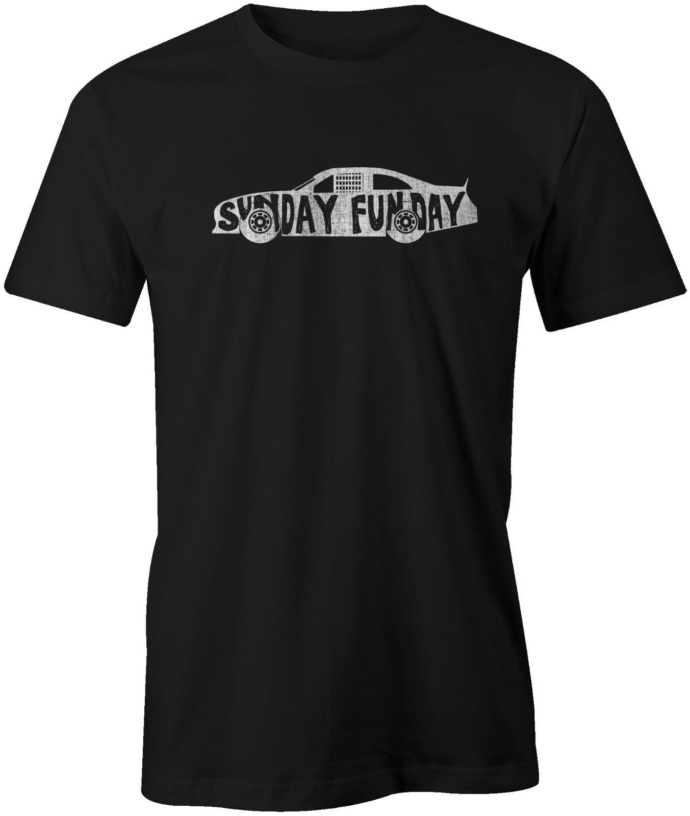 Vintage Sunday Funday Car Racing T-Shirt, Distressed Race Day Short Sleeve Shirt S разноцветный