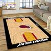 Tappeto Personalizzato 3D Campo da Basket Americano Squadra per Decorazione Soggiorno Camera da Letto, Decorazione Antiscivolo per Divano Zerbino Regalo