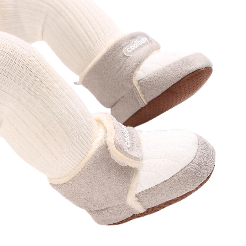 Baby Boys -Lined Thick Warm Cotton Winter Boots for Infant 0-12 Months Old
