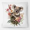 Australischer Koala Mit Blume Serie Tiere Handbemalte Kissenbezüge Sofa Dekorative Kissenhülle