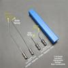 Stainless Steel High Pressure Washer Nozzle Kit 1/4 Quick Connect Heavy Duty Flush Wand Extension Spray Tips