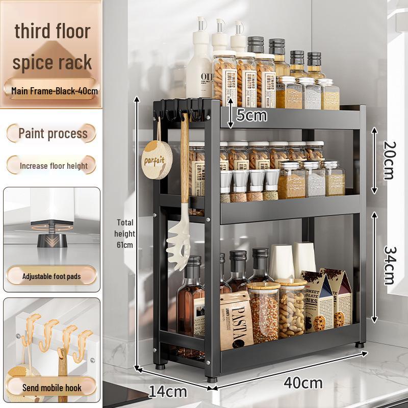 Kitchen Countertop Spice and Sauce Storage Rack