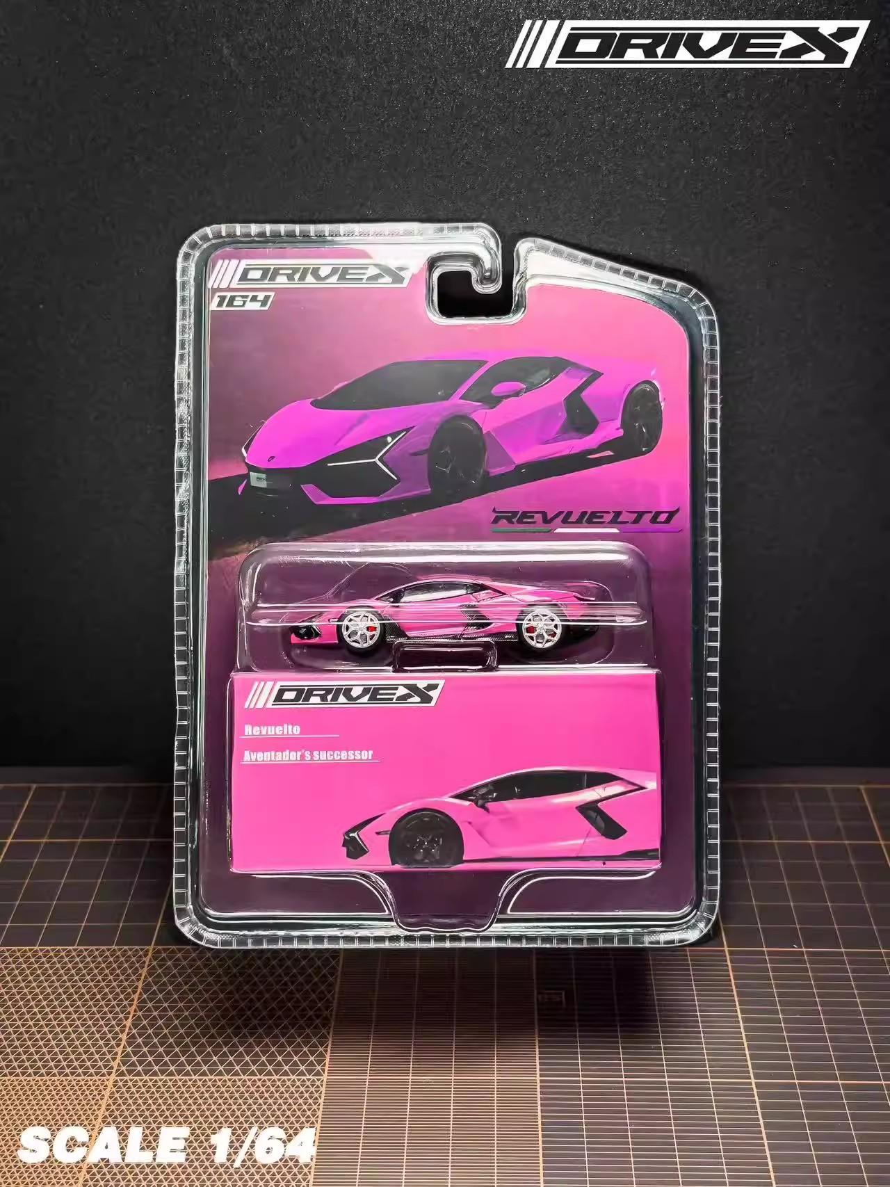 Neuer Pre Drive 1:64 Lamborghini Revuelto Blisterverpackung Version Legierung Miniatur Druckgussmodell Lamborghini Sportwagen Spielzeug