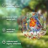 Vibrant 3D Metal Wind Chime - Hand-Painted Colorful Kinetic Bird Sculpture for Garden & Patio Decor (10-Inch) - Weather-Resistant Outdoor