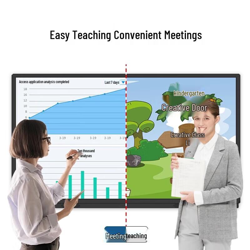 Qianxiang 65-inch Smart Interactive Flat Panel CN Plug (adapter Included)