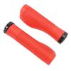 Pair of Cycling Handlebar Grips Rubber Anti Slip Shock Absorbing Ergonomic Cycle Locking Handle Grips Red