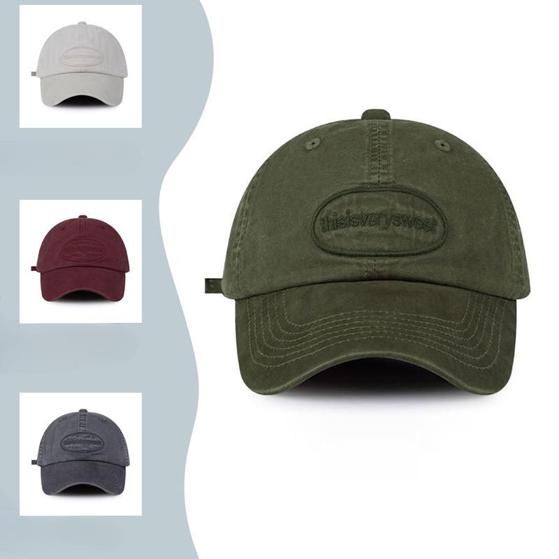 Spring New Retro Old English Letters Baseball Hat Women's Korean Style Casual Versatile Neutral Style Baseball Hat Men