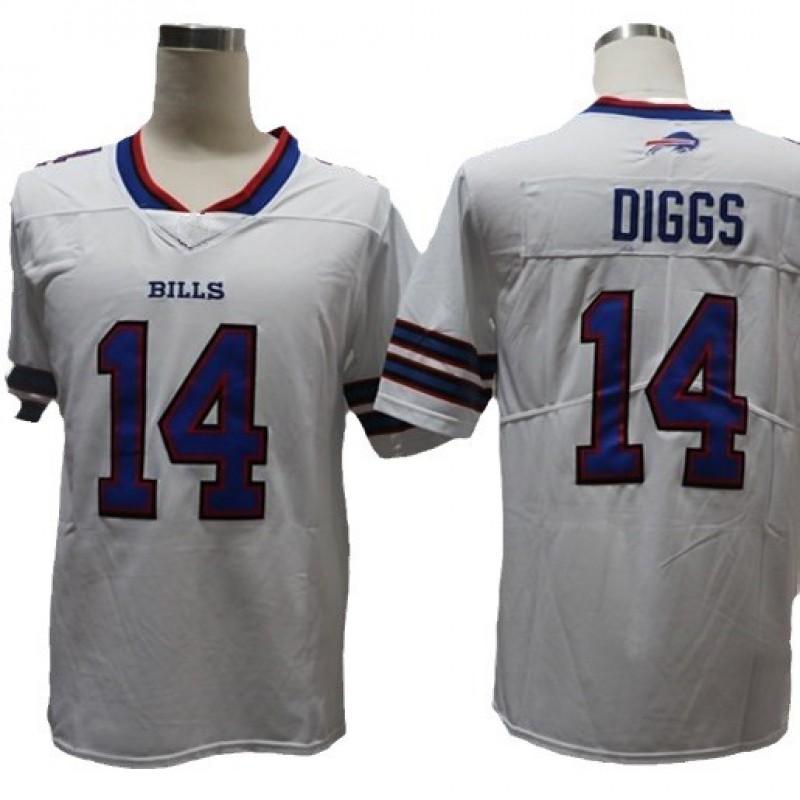 Buffalo Bills NFL Football Jersey 17 Josh Allen 27 Stefon Diggs 14 Isaiah Whitehead Authentic Style Fan Wear