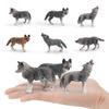 Wild Animal Wolf Model Pvc Collectors Figurine For Kids Education And Decor
