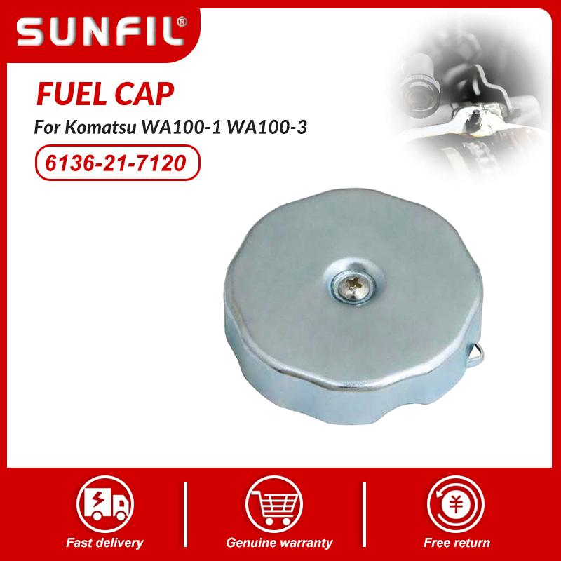 Fuel Cap 6136-21-7120 for Komatsu WA100-1 WA100-3 WA120-1 WA120-3 WA150-1 WA150-3 WA150-5 WA180-1 WA180-3 WA200-1 WA200-3 WA200-