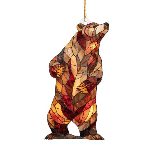Colorful Animal Pendant Acrylic Suncatcher Window Hanging Ornament 2D Acrylic Printed Festive Decor
