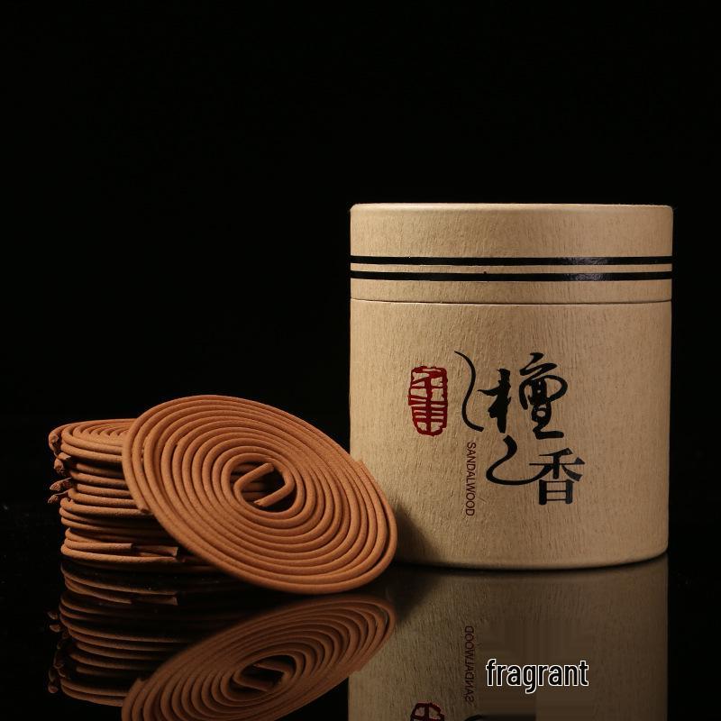 Jinfengxing Natural Sandalwood & Agarwood Indoor Coil Incense for Aromatherapy, Mosquito Repellent, and Odor Removal