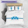 Olympique Marseille Pattern Printed 3PCS Bedding Set Soft Skin-Friendly Washable Duvet Cover & Pillowcases Set All Season Bedroom