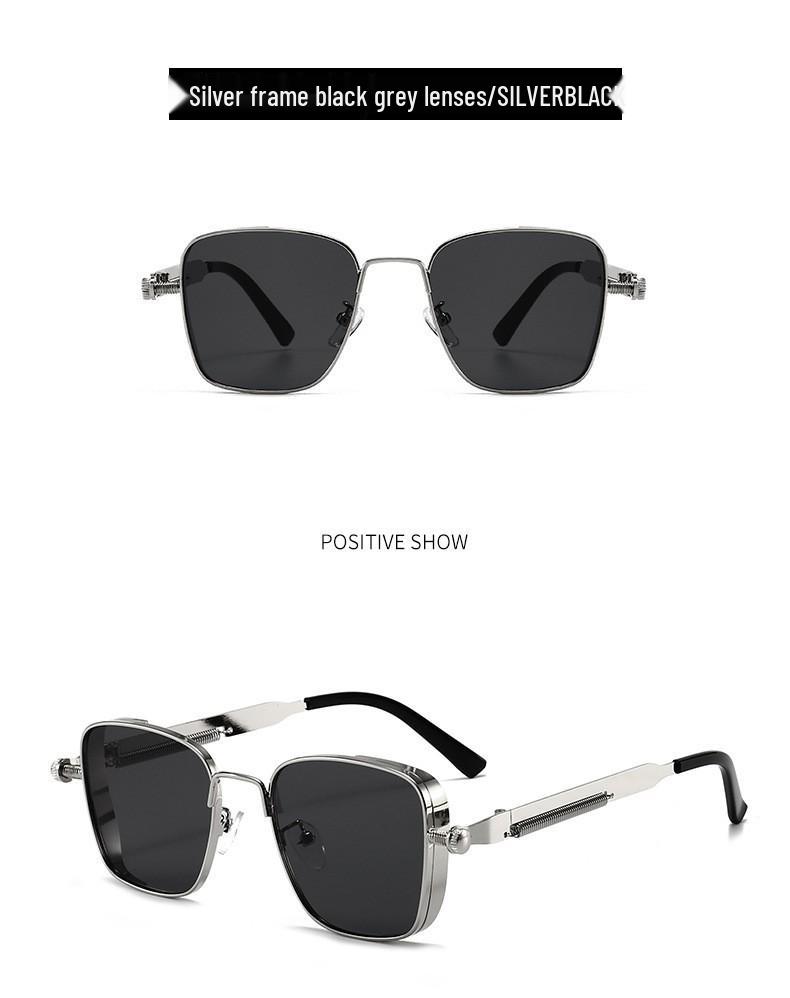 Steampunk Retro Square Metal Sunglasses 2025: Universal Style for Europe & America