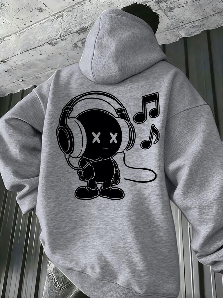 Spring Street Style Villain Print Hooded Sweater, the Same Casual Jumper for Men and Women
