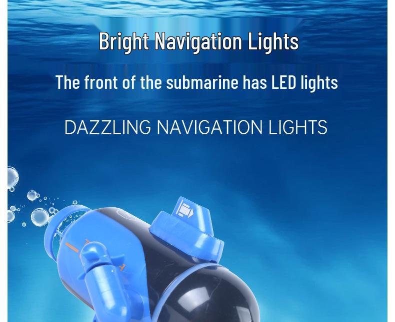 Golden Light RC Mini Submarine Model - Nuclear Submarine, Small Remote-Controlled Boat, Rechargeable, Perfect for Kids