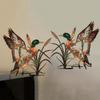 1pc Hand Painted Duck Metal Wall Art, 10 Inch Hanging Decor for Home Kitchen Restaurant, Door Sign, Housewarming Gift