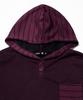 KAIFAI Panel Stripe Long Sleeve Hoodie (Purple) K26Qb223