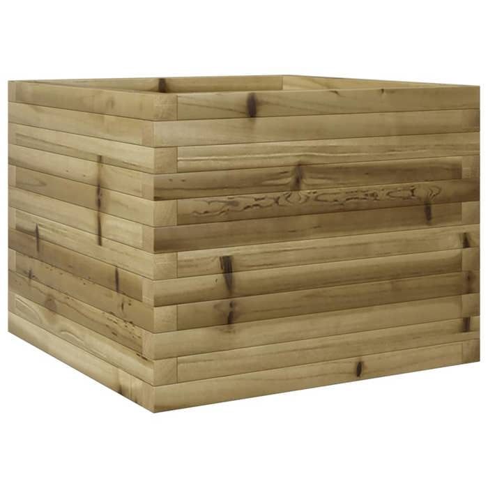 VidaXL Jardinière 60x60x45,5 cm bois de pin imprégné, jardinière d'extérieur, bac à fleurs, boîte à plantes, jardinière de 847252