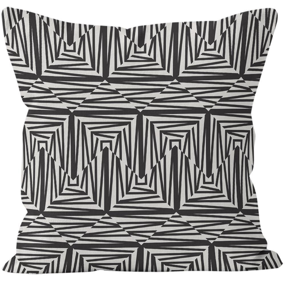 Simple Geometric Retro Pillowcase Dormitory Decoration Office Living Room Home Pillowcase