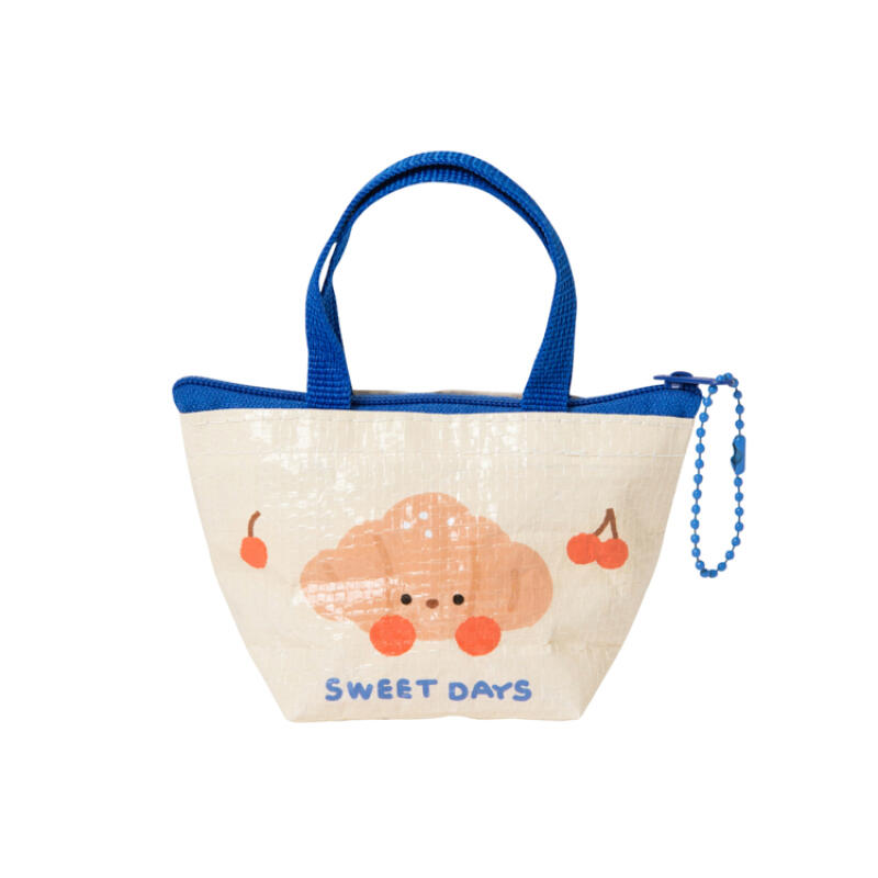 Salt Bread Tarpaulin Keychain Bag (07005646)
