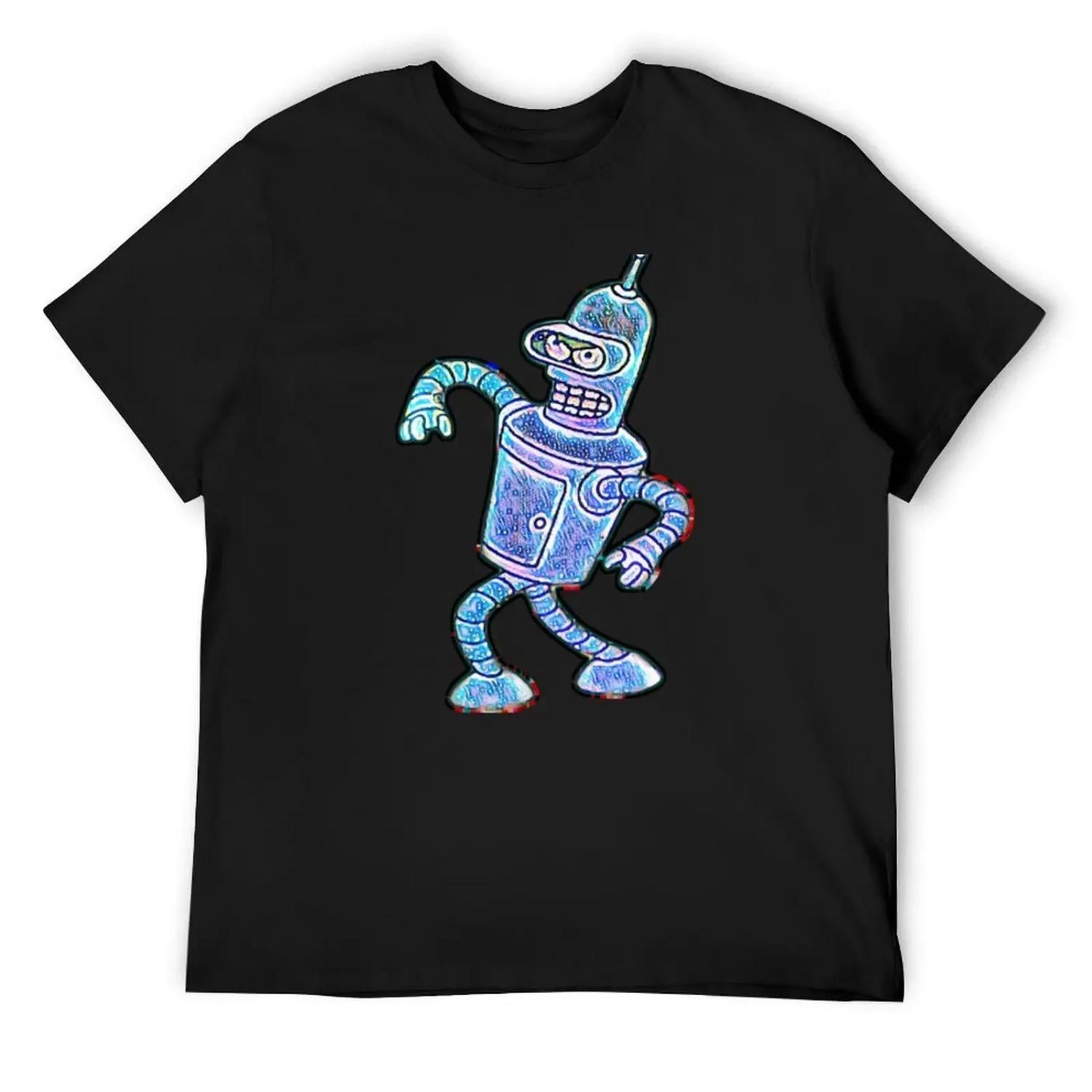 Bender Strut Midnight Edition T-Shirt topping summer 2025 korean fashion black t shirts for men XXXXXL чёрный