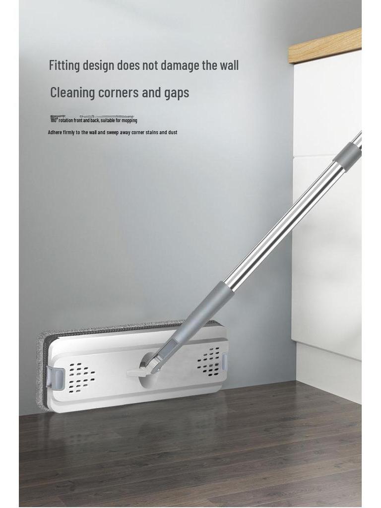 2024 Håndfri Flatmopp: Ny stil, lettvasket skrapemopp for uanstrengt hjemmereinighet