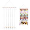 Large Capacity Children Hairpin Storage Rack Wall Hanging Space Saving Hair Clip Holder Felt Solid Color Hairband Rack