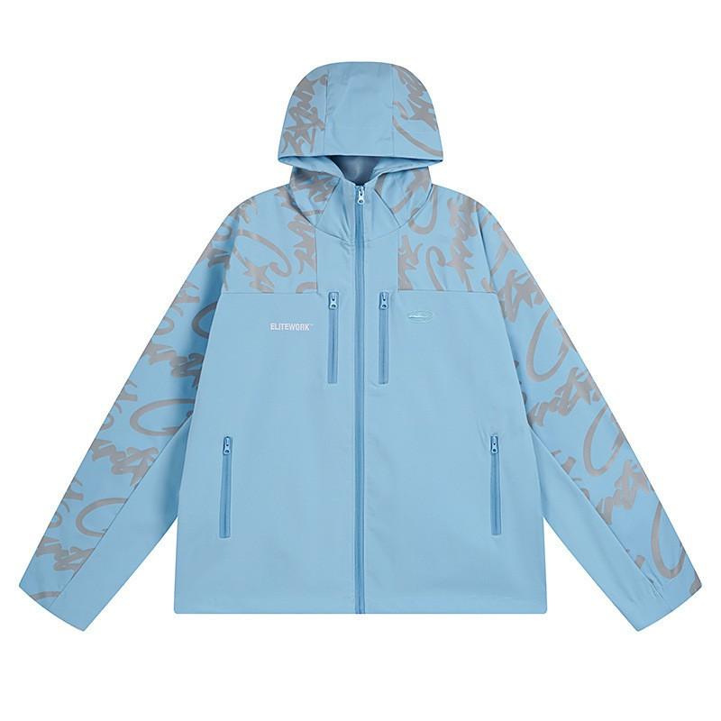 Mens Casual Cotton Blend Jacket Loose Fit Solid Color Daily Outdoor Wear