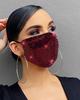 1PC Sequins Cosplay Face Cover Breathable Washable and Reusable Mouthcover
