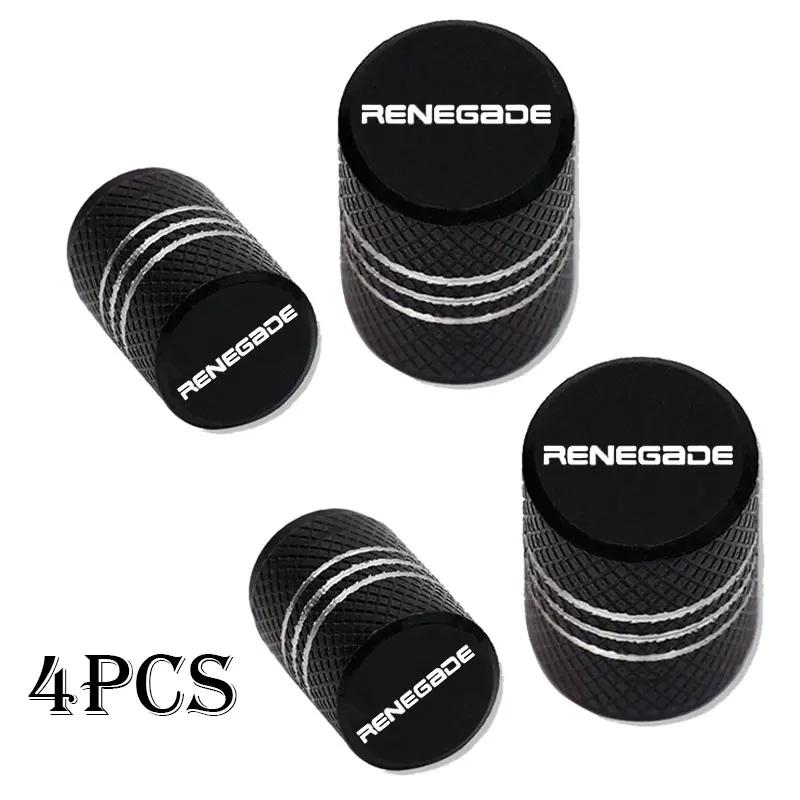 zcfn1 4pcs Car Wheel Tire Valve Caps Tyre Stem Covers Airdust Waterproof For Jeep Renegade Auto Accessories