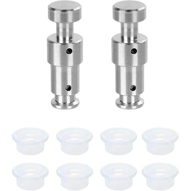 Zylione 2 Pack Float Valve - Replacement Parts with 6 Sealer Gasket - Replacement Float Valve wiht Silicone Caps for Pressure Cooker Duo/Duo Plus/Lux