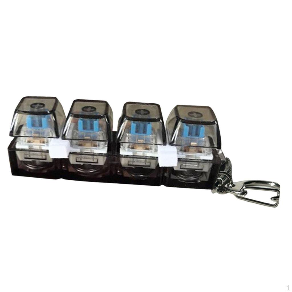 Anti-keyboard, Keychain, Button, Portable Multi-function Toy, Cube, Mechanical Keyboard