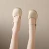 2025 Summer Fashion: Women's Retro Chunky Heel Mary Jane Shoes with Sweet Square Toe and Buckle Strap